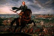Walter Withers Gustavus Adolphus of Sweden at the Battle of Breitenfeld oil on canvas